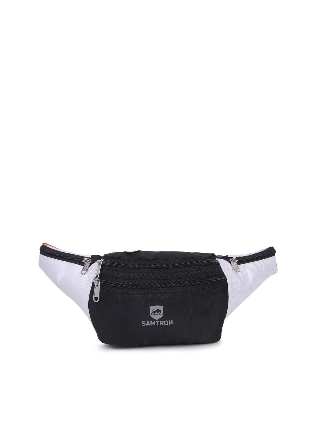 

SAMTROH Men Colourblocked Waist Pouch, Black
