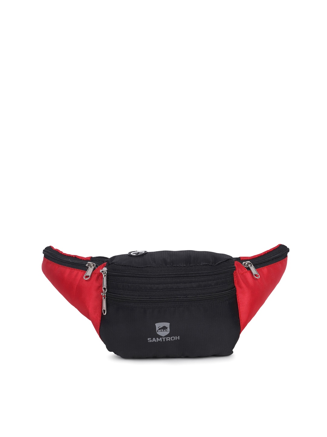 

SAMTROH Men Colourblocked Waist Pouch, Black