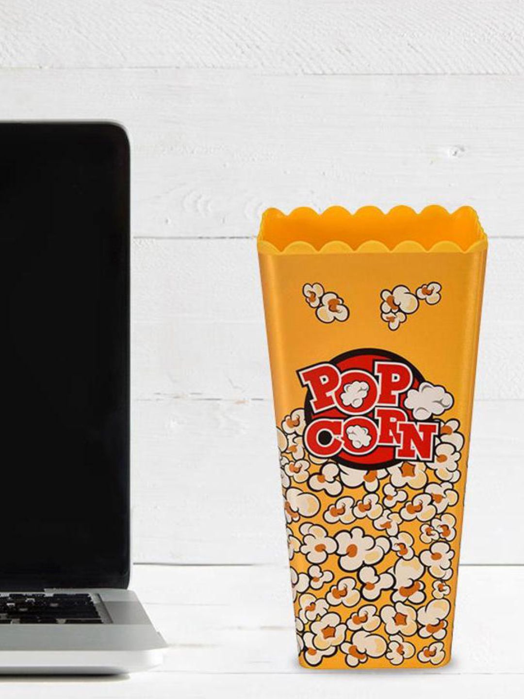 

Athome by Nilkamal Yellow & Red Pop Corn Snack Bowl -1200ml