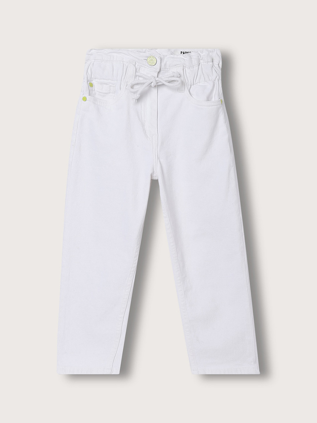 

Blue Giraffe Girls Mid-Rise Stretchable Jeans, White
