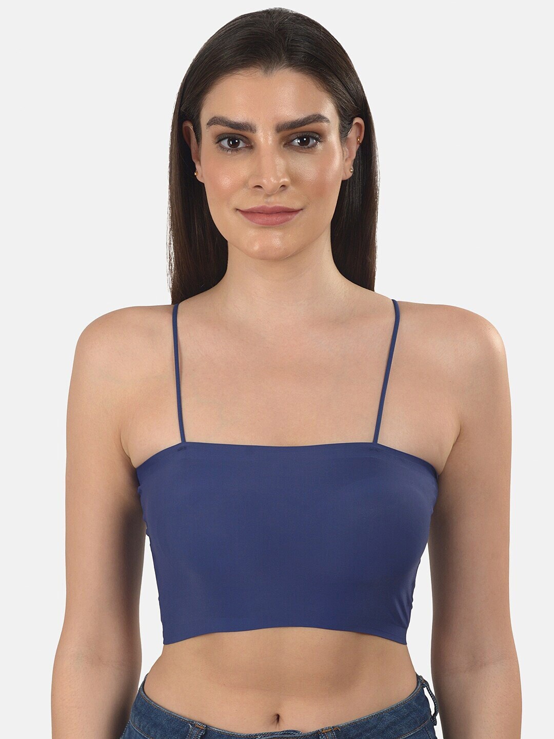 

TORONFRAS Lightly Padded All Day Comfort Rapid Dry Seamless Camisole Bra, Blue
