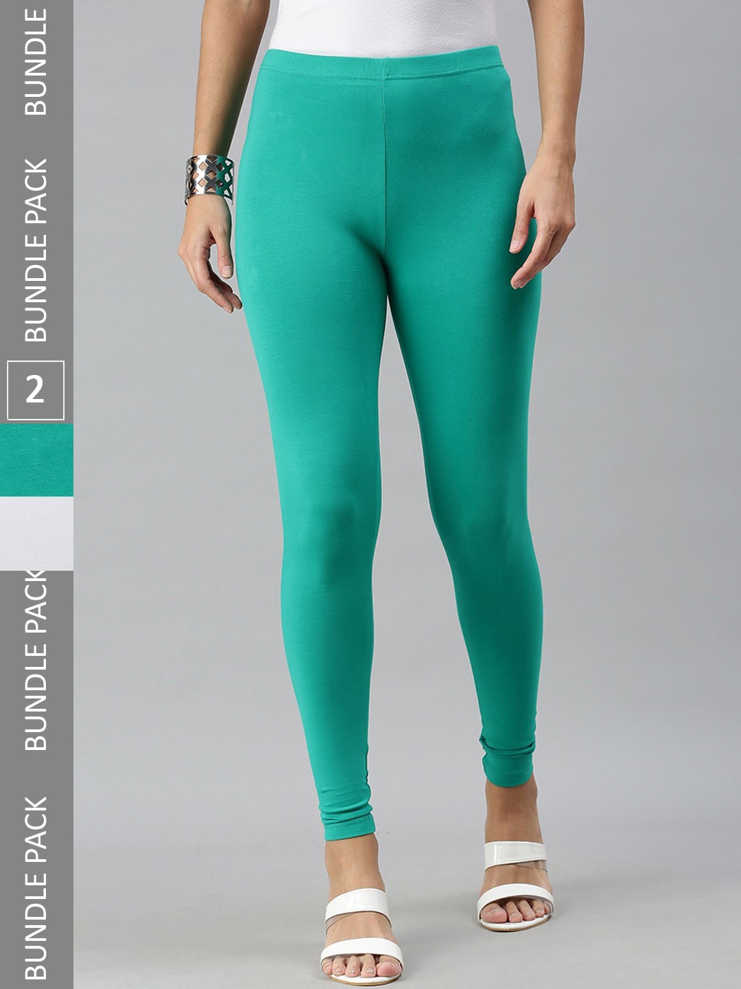

De Moza Pack Of 2 Ankle-Length Leggings, White