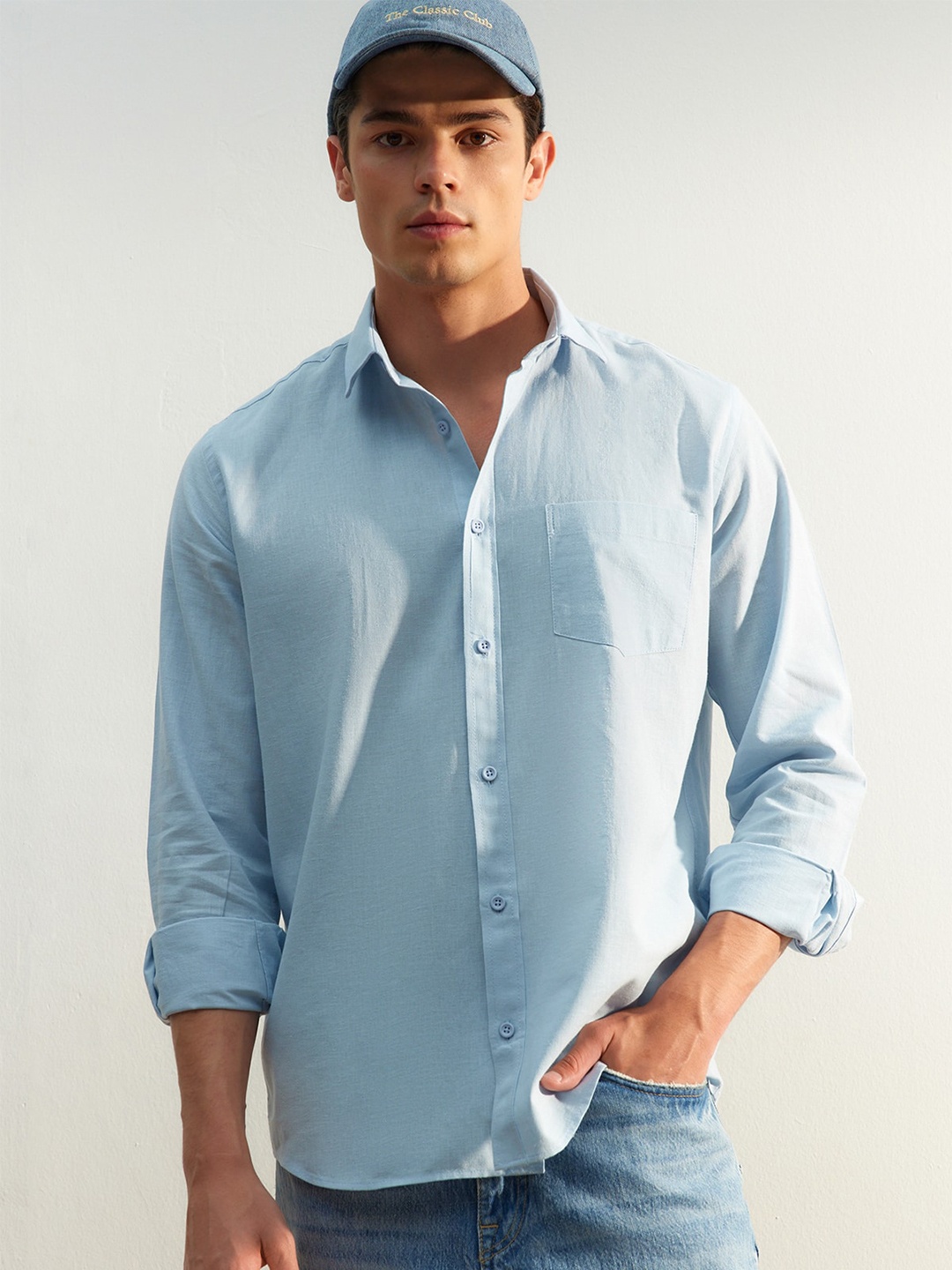 

Trendyol Linen Cotton Casual Shirt, Na