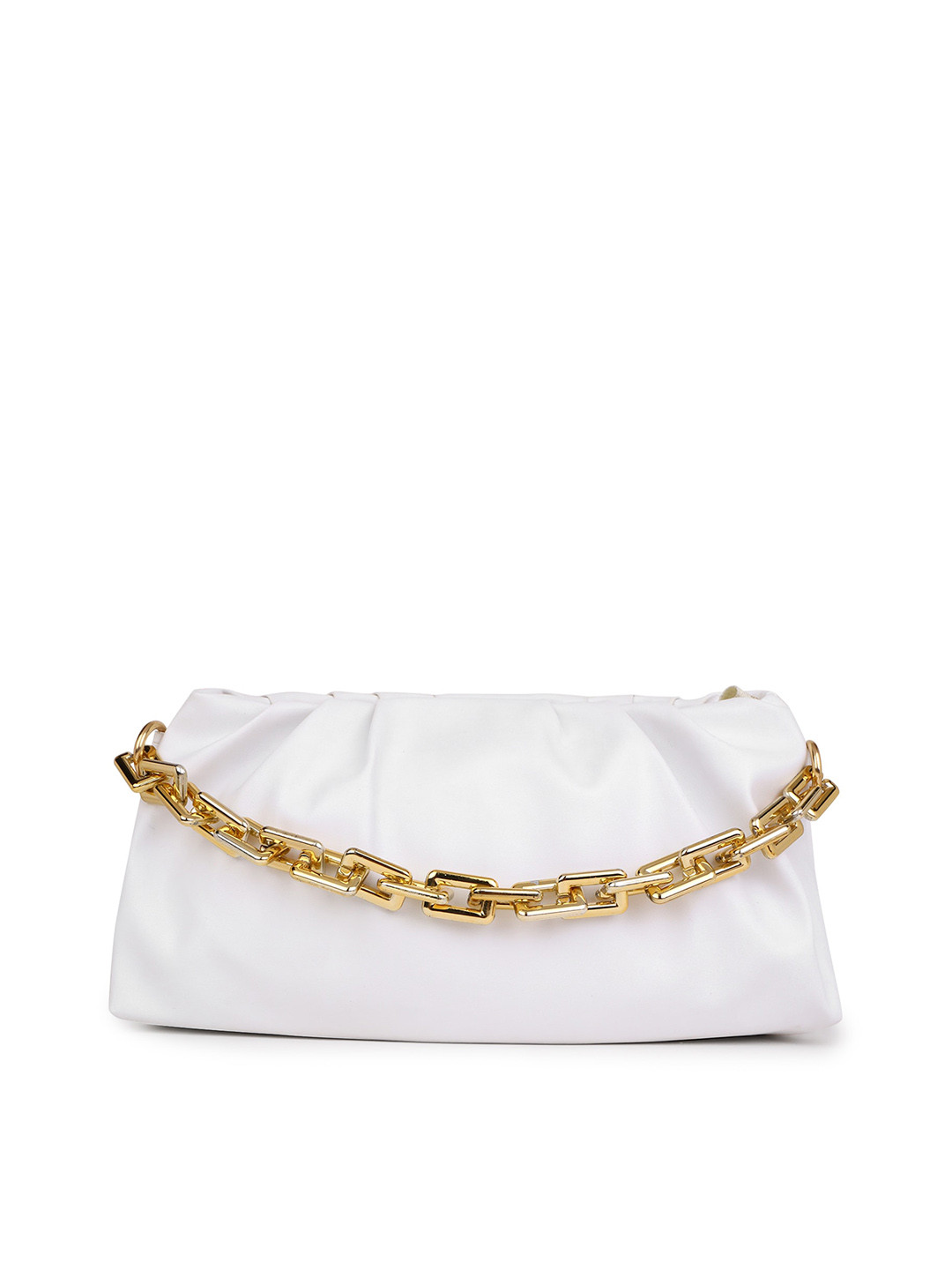 

Pez dorado Oversized Structured Sling Bag, White