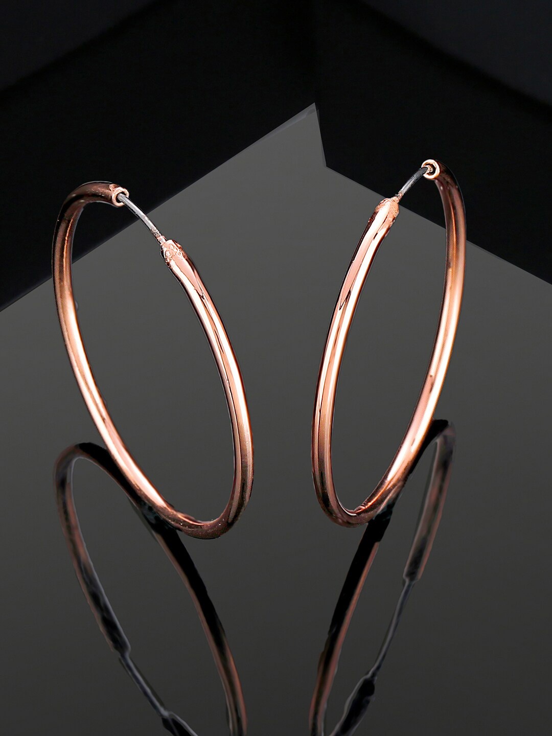 

Estele Rose Gold-Plated Geometric Hoop Earrings