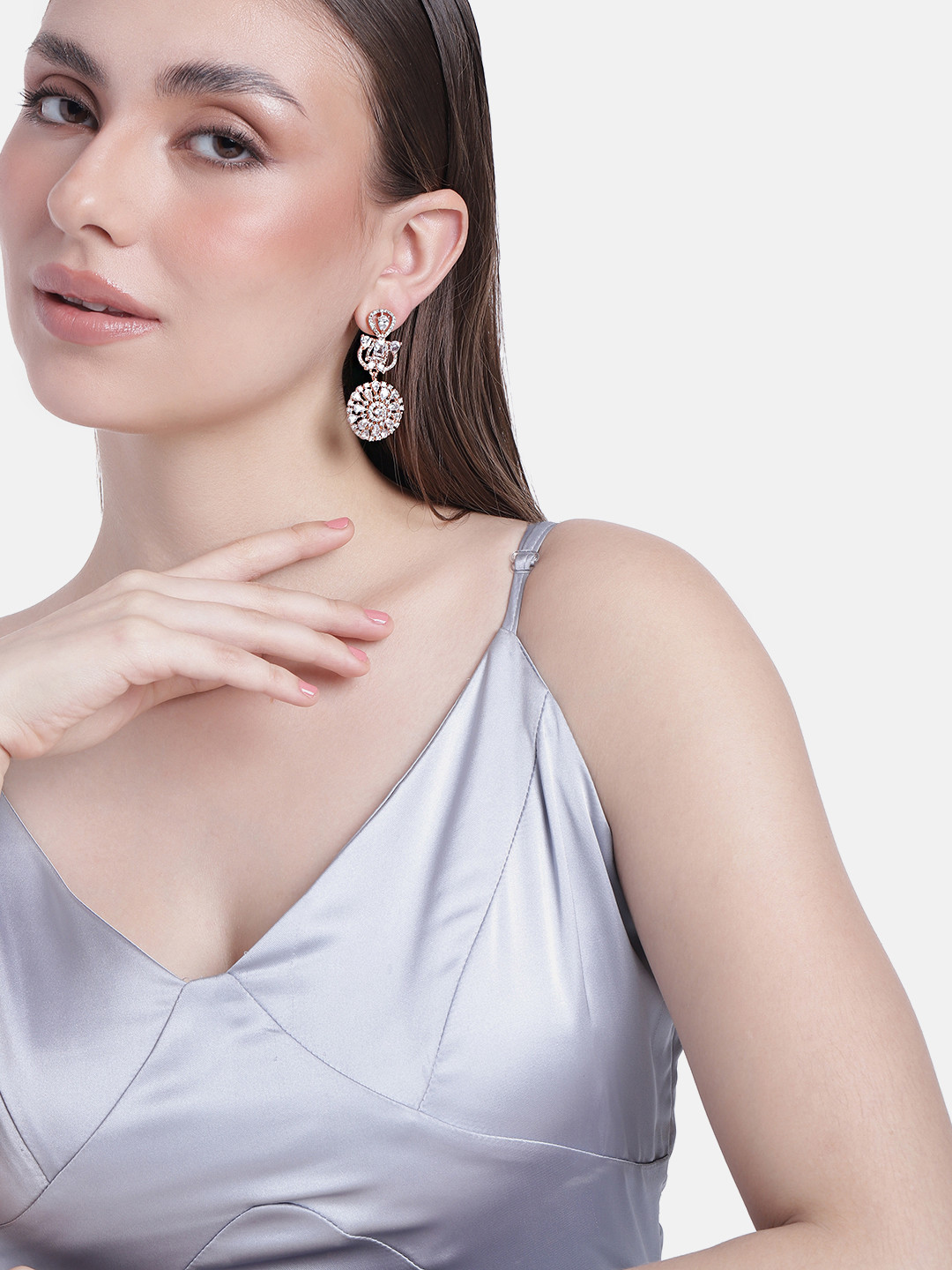 

Estele Rose Gold-Plated Classic Drop Earrings