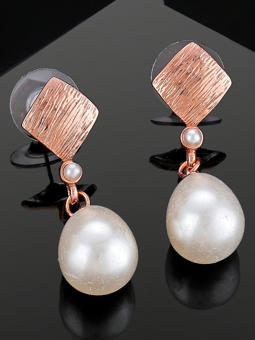 

Estele Rose Gold-Plated Classic Drop Earrings