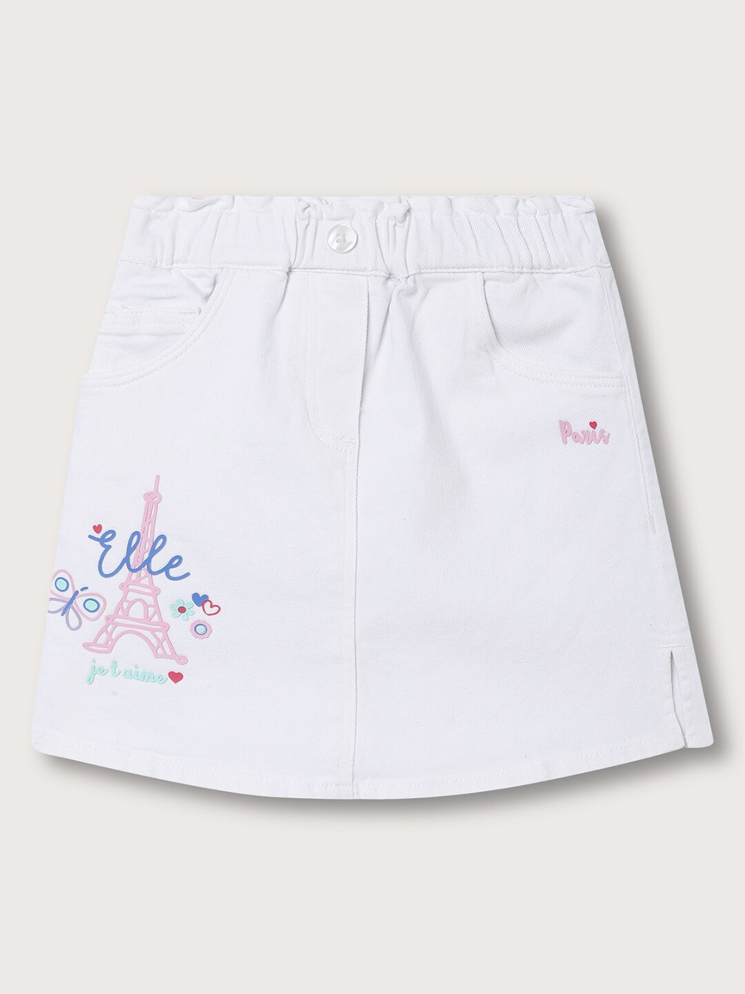 

ELLE Girls A-Line Mini Skirt, White