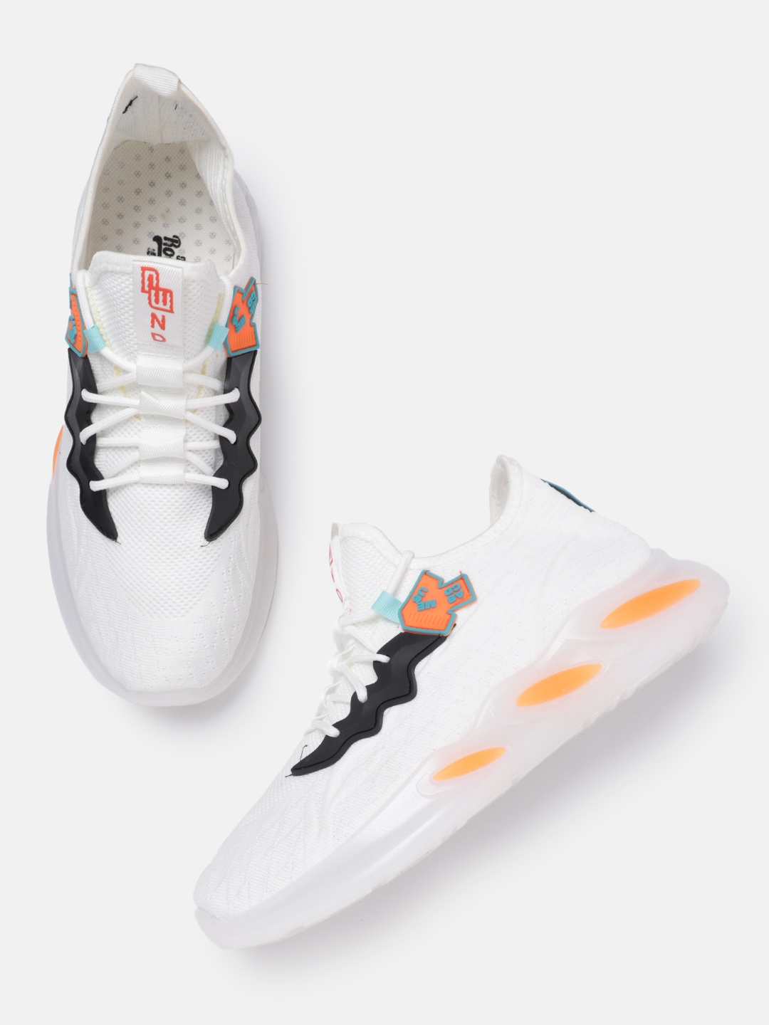 

Roadster Men Woven Design Sneakers, White