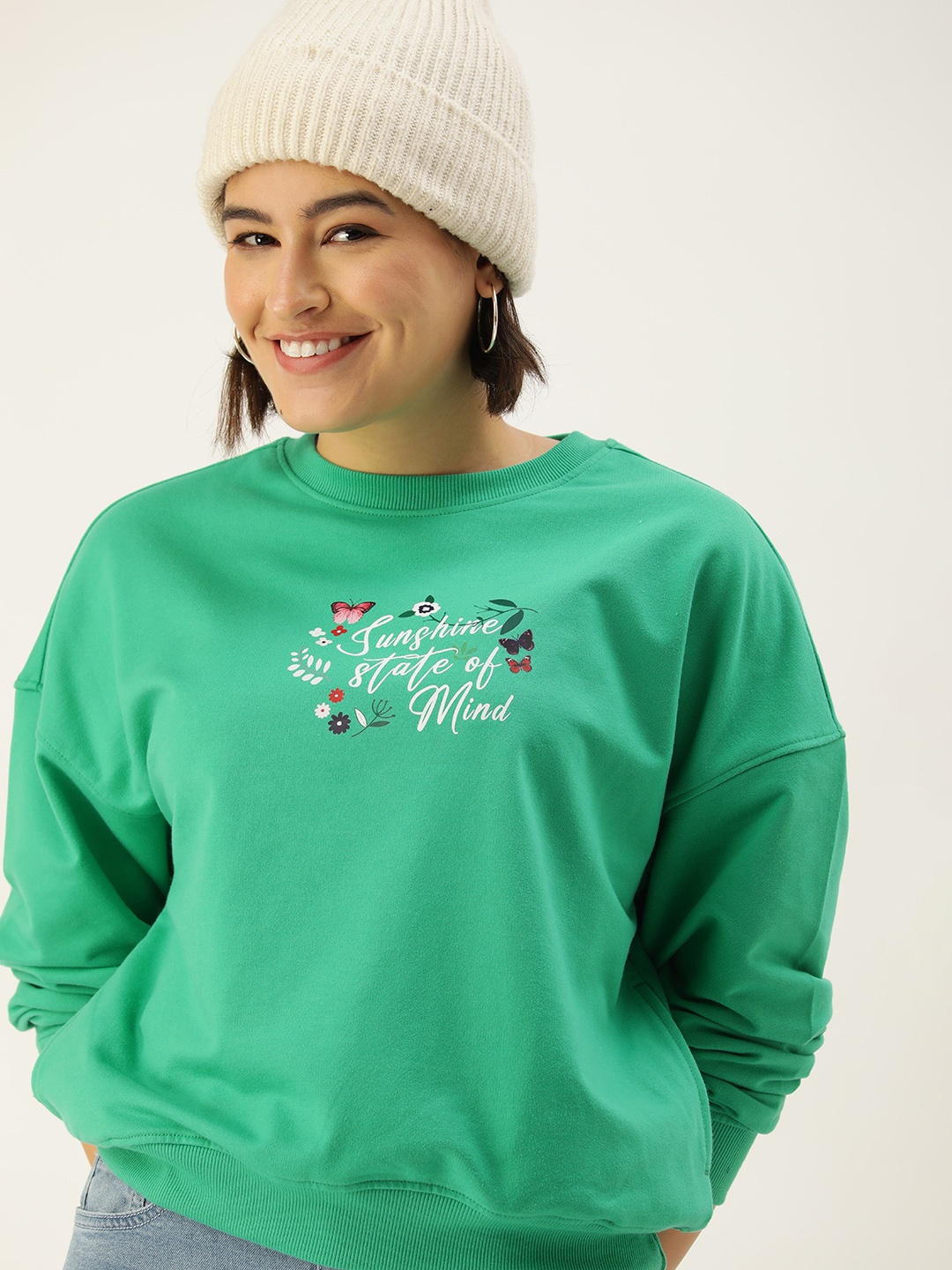 

Mast & Harbour Printed Sweatshirt, Green