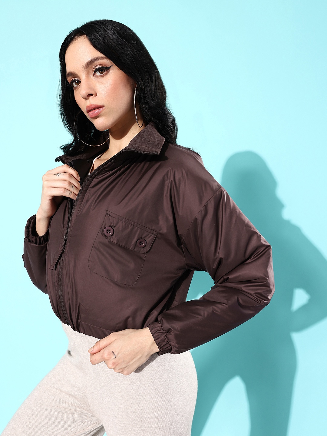 

Mast & Harbour Puffer Jacket, Brown