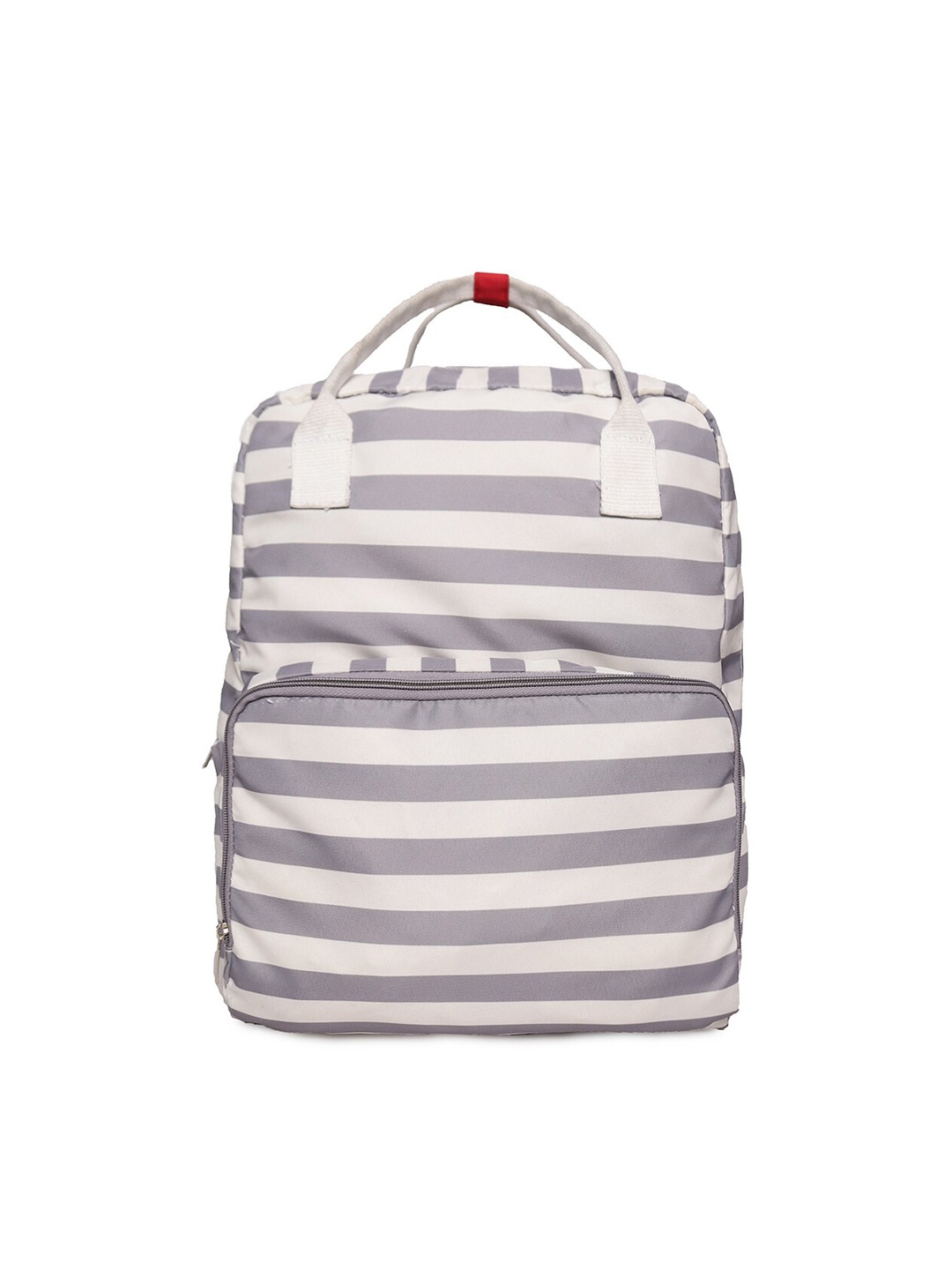 

ASTRID Striped Medium Backpack, Grey