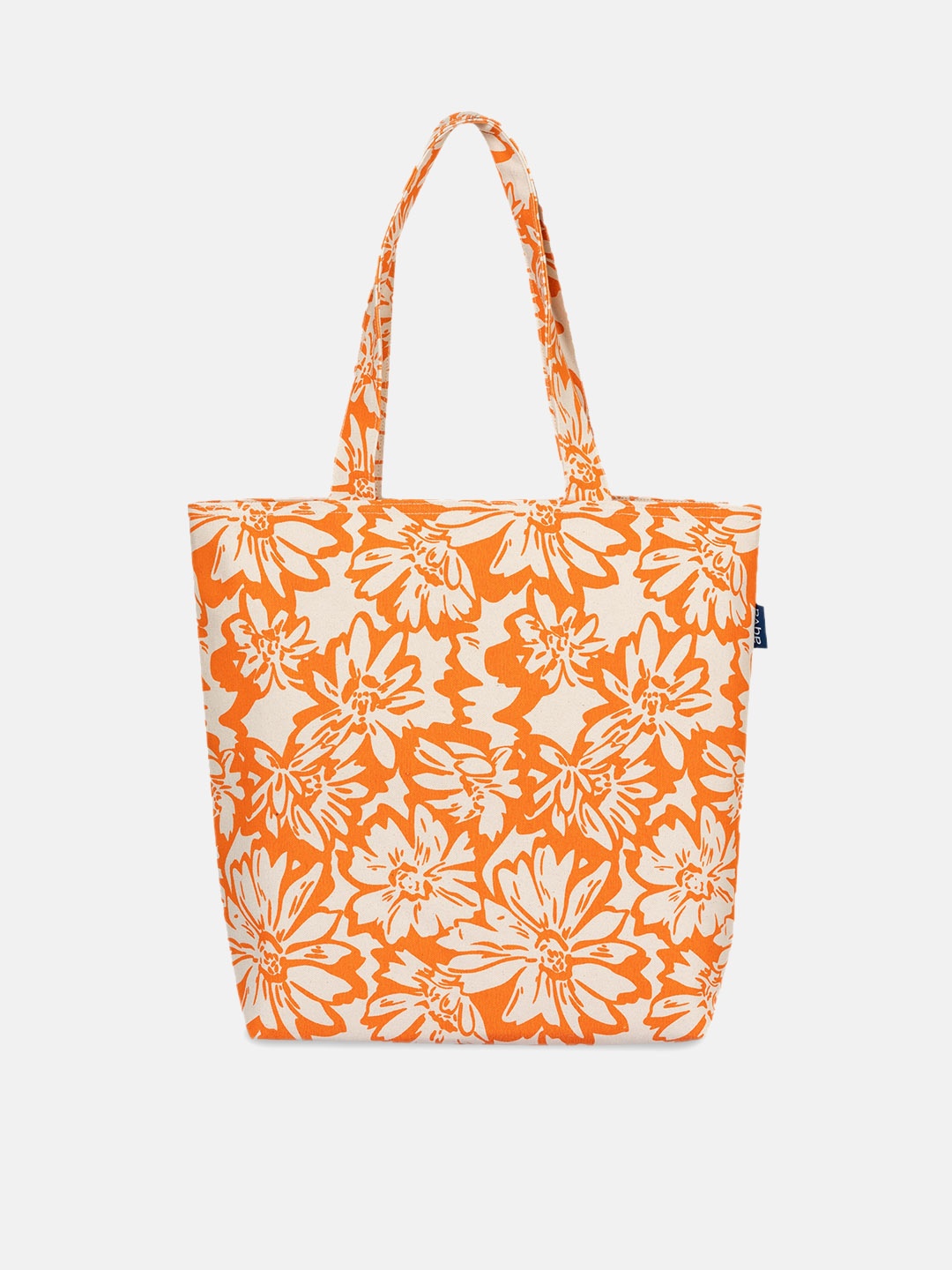 

AQVA Floral Printed Tote Bag, Orange