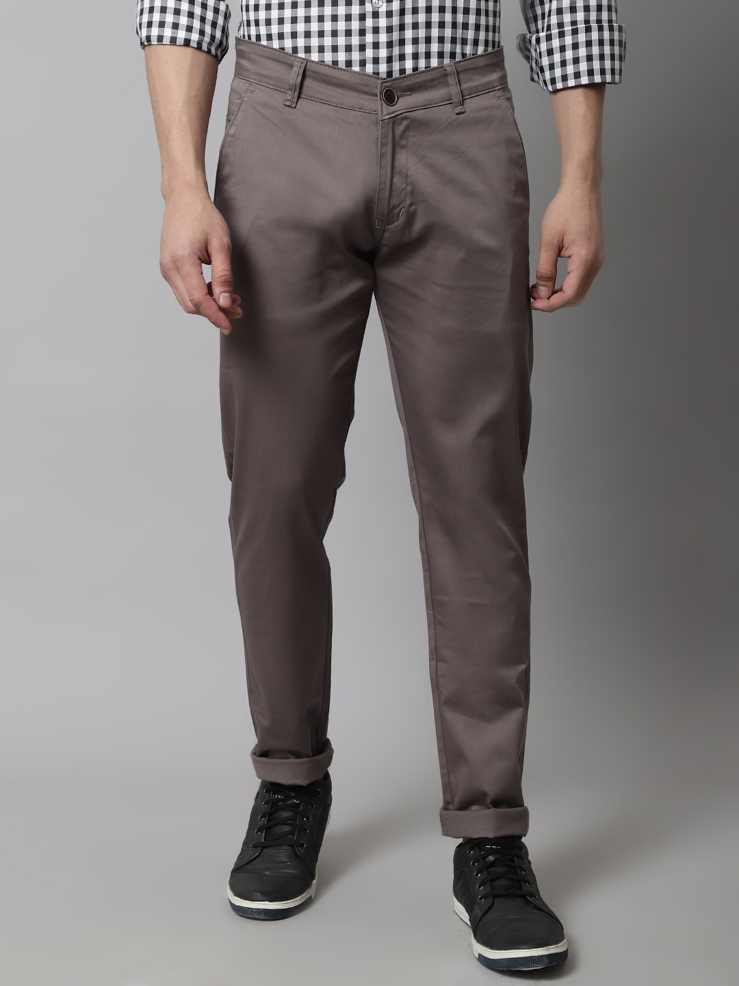 

Majestic Man Men Smart Slim Fit Easy Wash Chinos Trousers, Charcoal