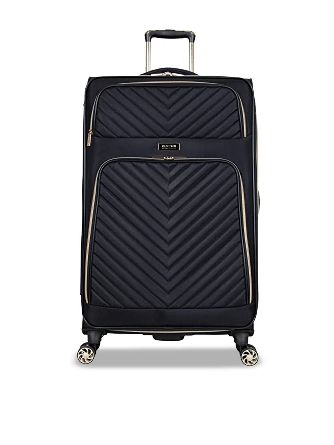 

Kenneth Cole Reaction Textured Trolley Bag- 71 cm, Black