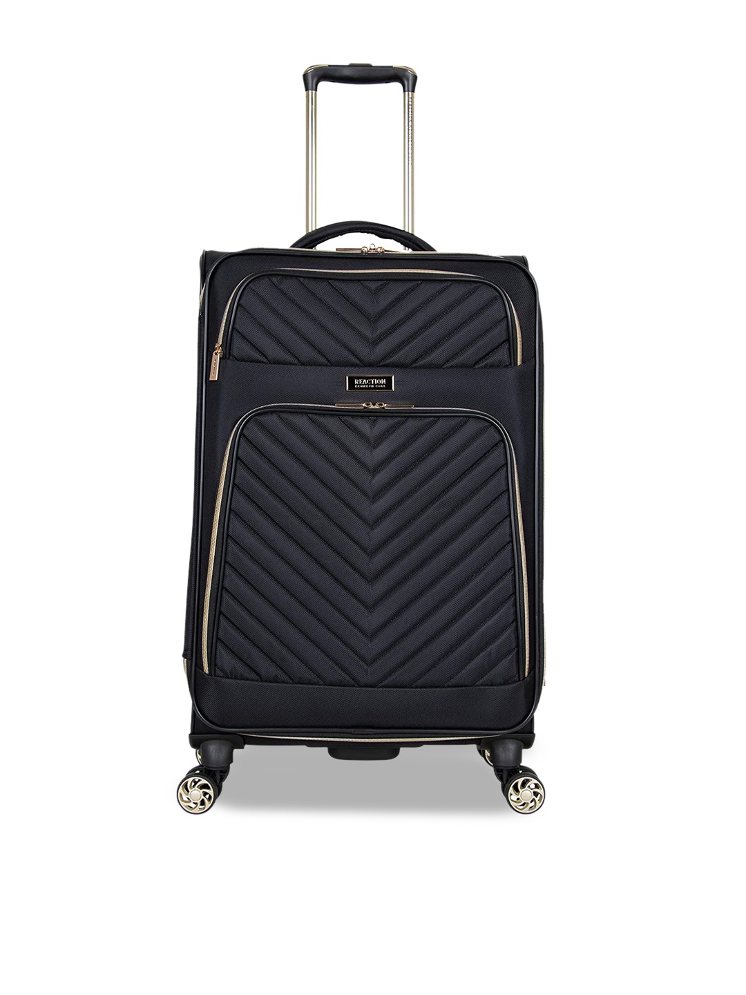 

Kenneth Cole Reaction Textured Soft-Sided Medium Trolley Bag- 60 cm, Black