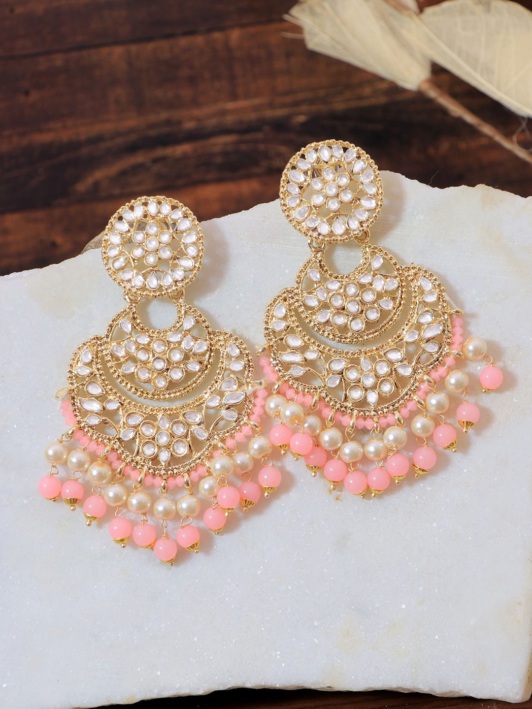 

Crunchy Fashion Gold-Plated Drop Earrings