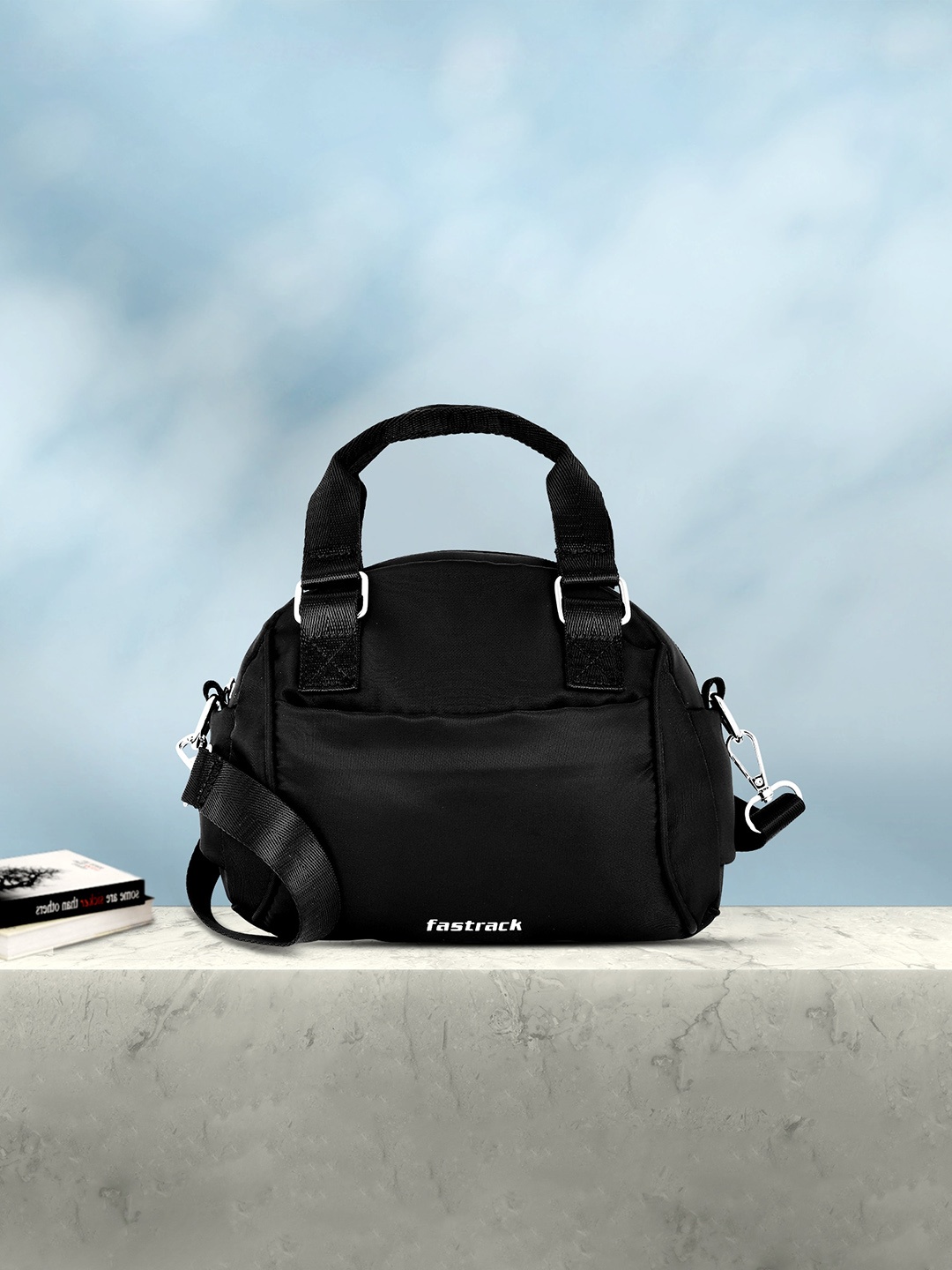 

Fastrack Structured Handheld Bag, Black