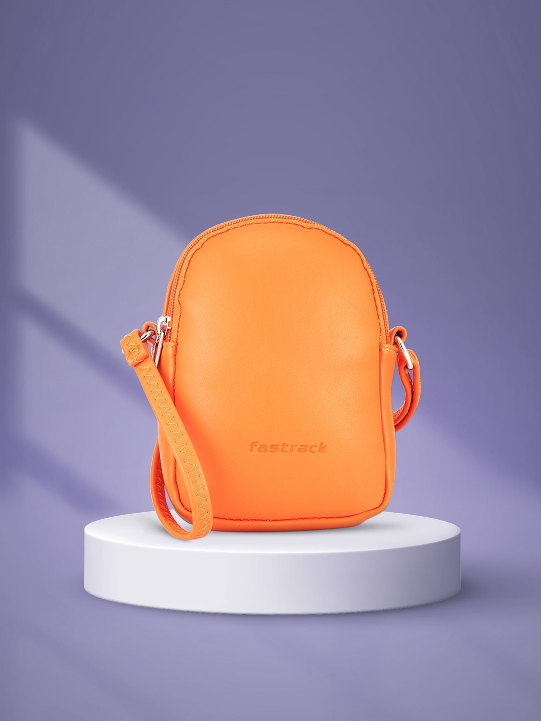 

Fastrack PU Mobile Sling Bag, Orange