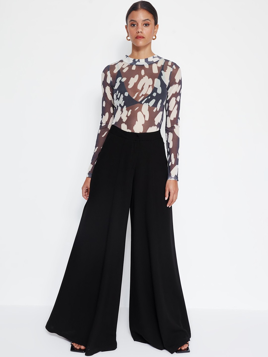 

Trendyol Women Culottes Trousers, Black