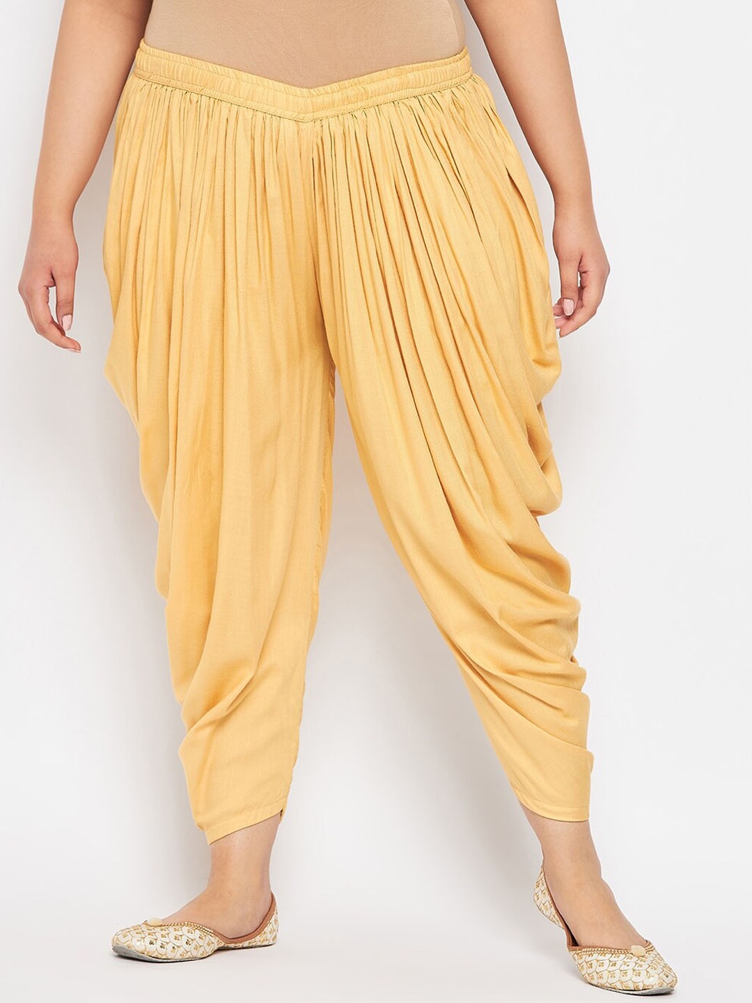 

CLORA CREATION PLUS Loose-Fit Dhoti Pants, Beige