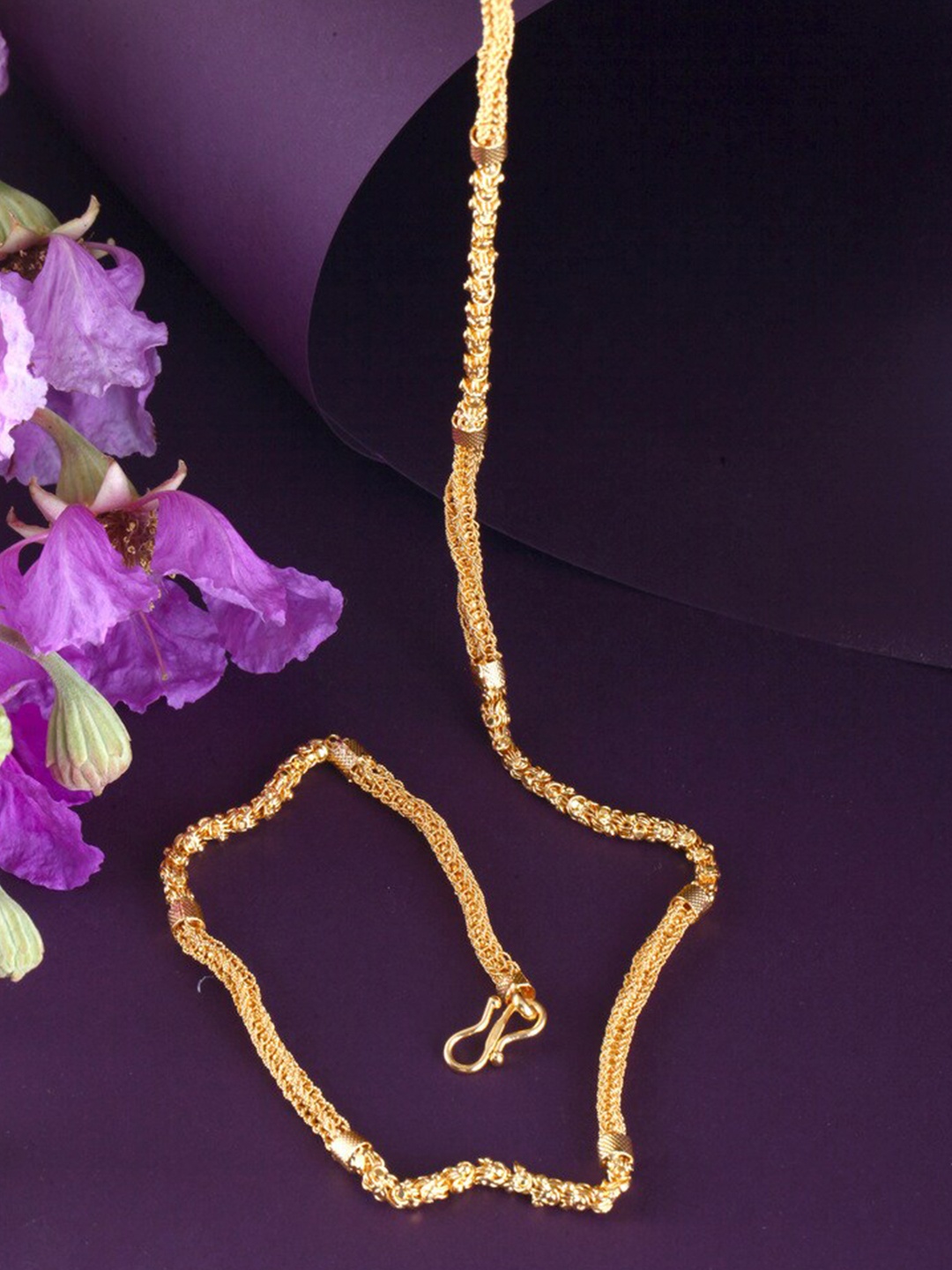 

MEENAZ Men Brass Gold-Plated Choker Chain