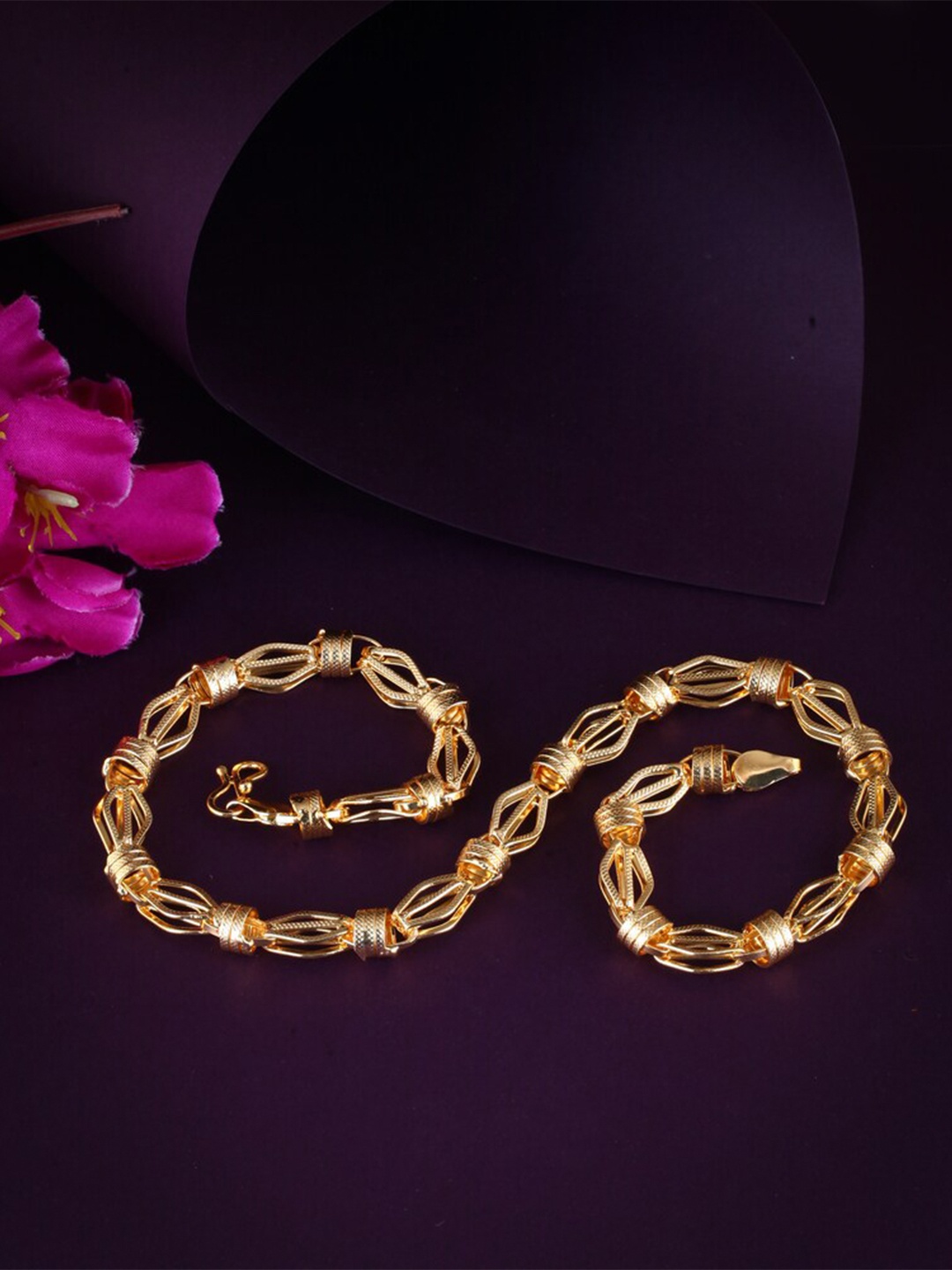 

MEENAZ Men Brass Gold-Plated Chain