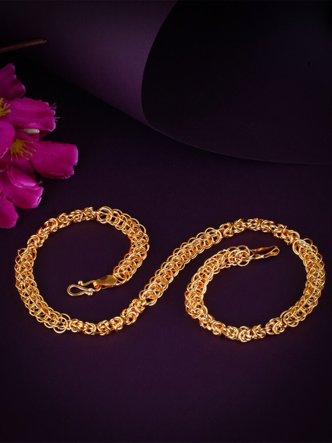 

MEENAZ Men Brass Gold-Plated Chain