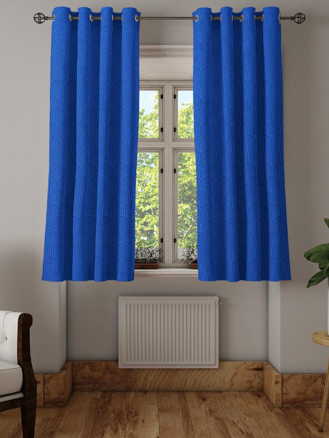 

Athome by Nilkamal 2 Pieces Window Curtains, Blue
