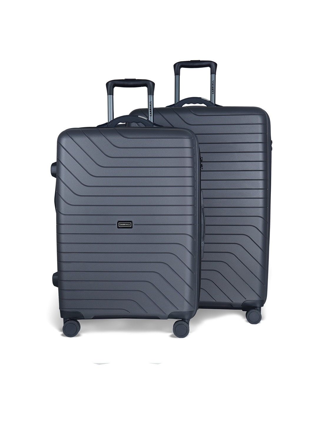 

CARRIALL Set Of 2 Hard-Sided TrolleySuitcases, Grey