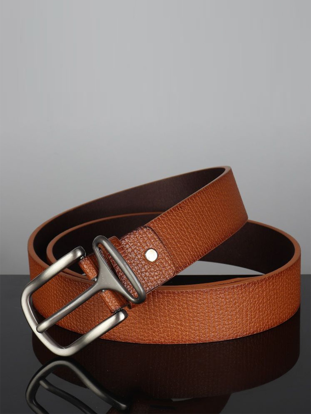 

Kastner Men Textured Leather Belt, Tan