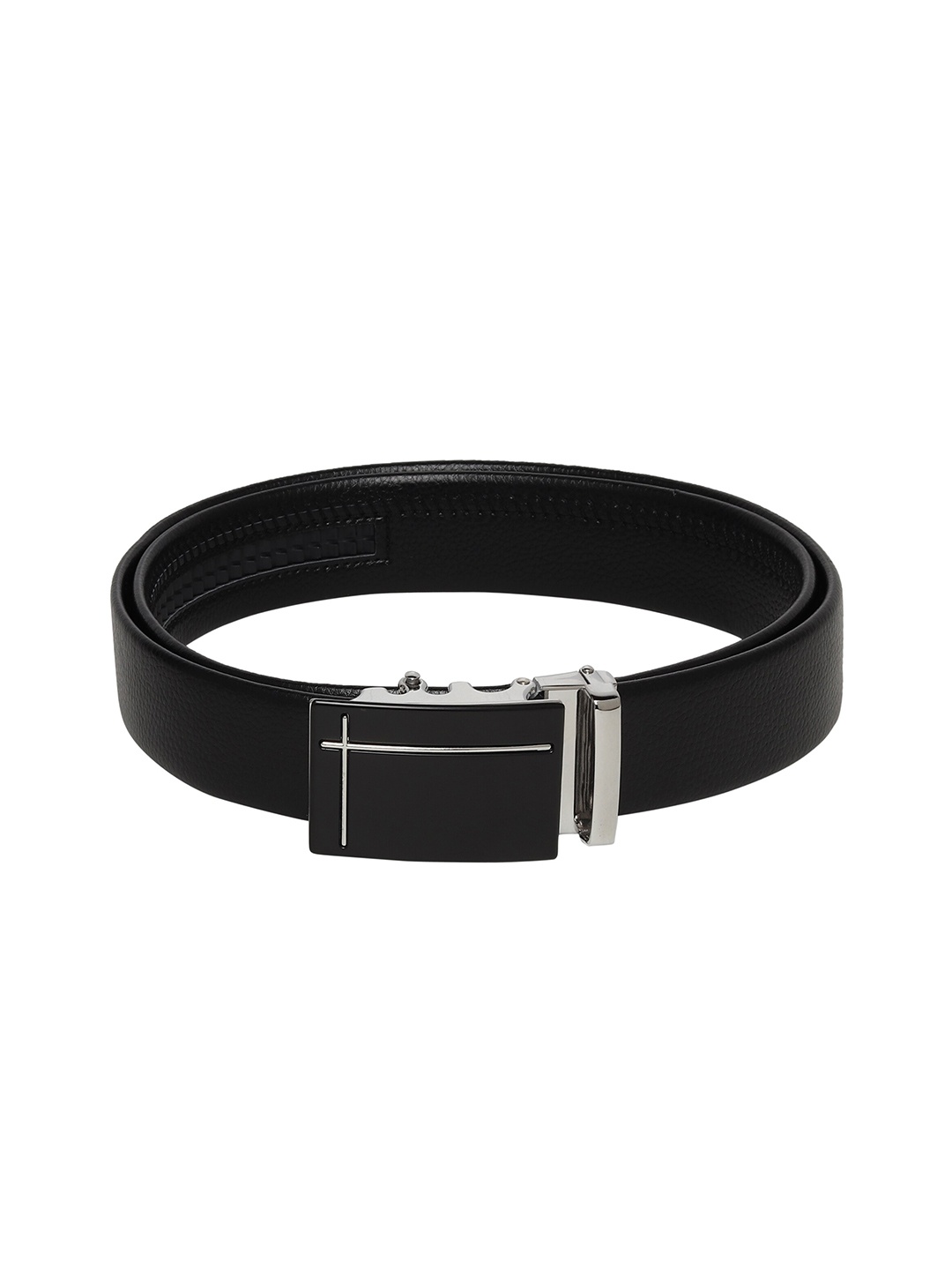 

Kastner Men Textured Synthetic Leather Belt, Black