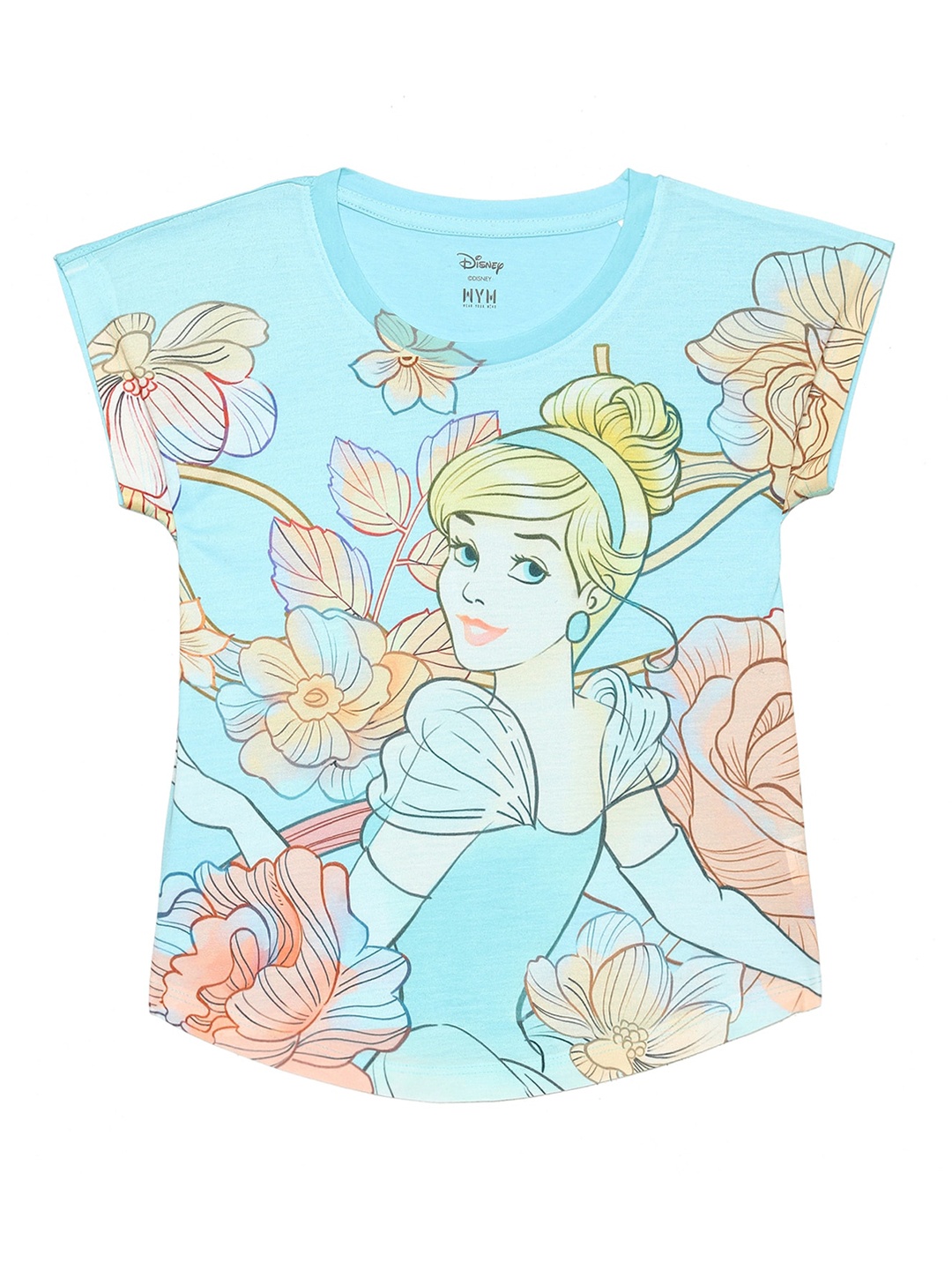 

Wear Your Mind Graphic Printed Extended Sleeves Top, Blue