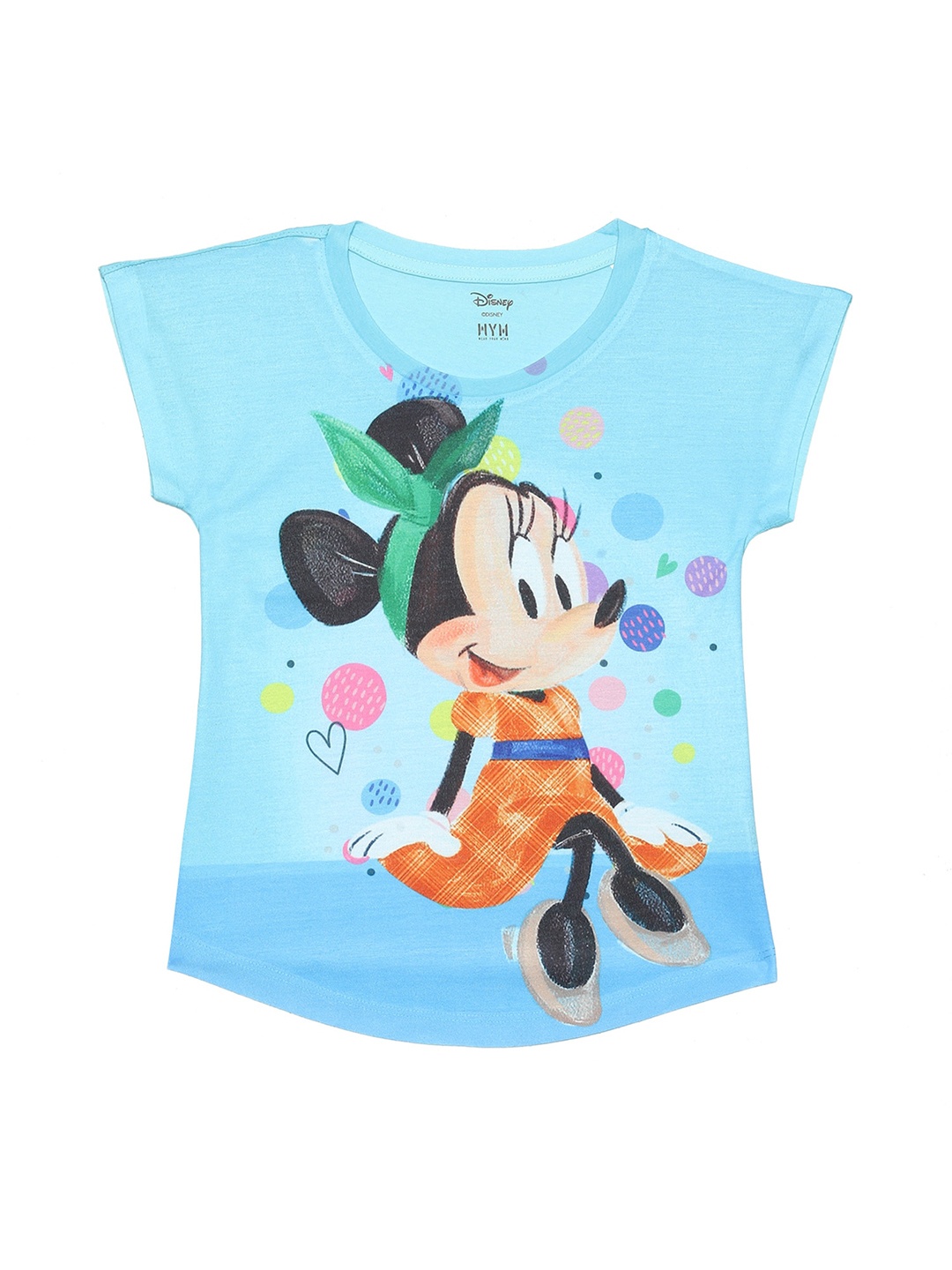 

Wear Your Mind Girls Minnie Mouse Printed T-shirt, Blue