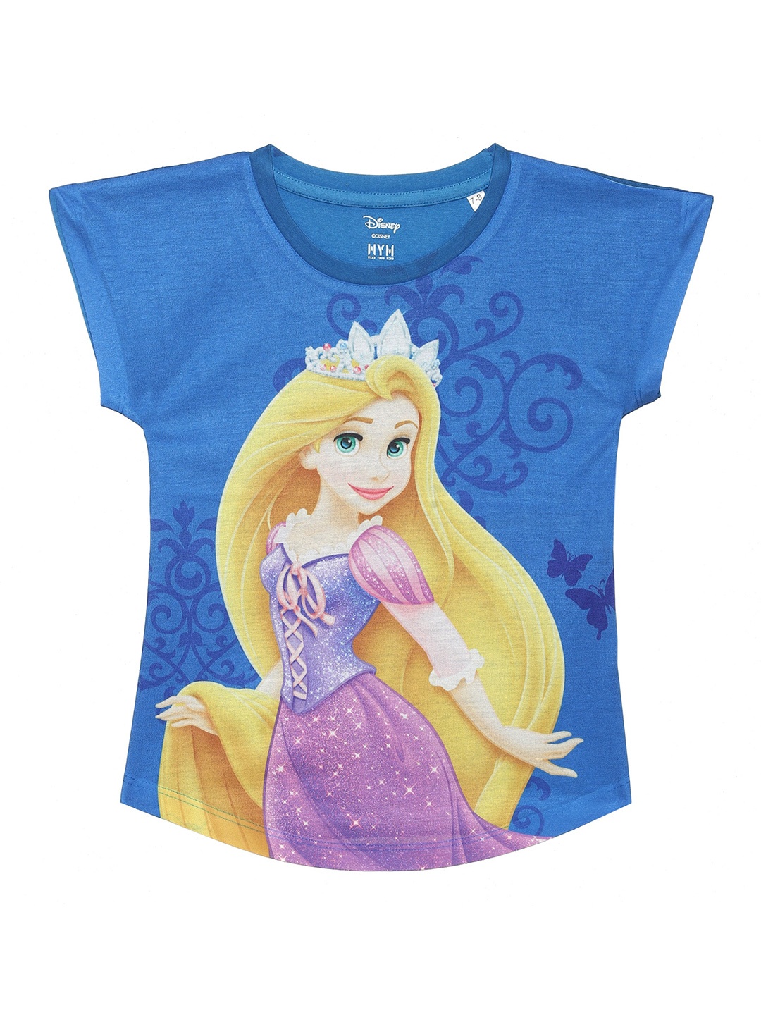 

Wear Your Mind Graphic Printed Extended Sleeves Top, Blue