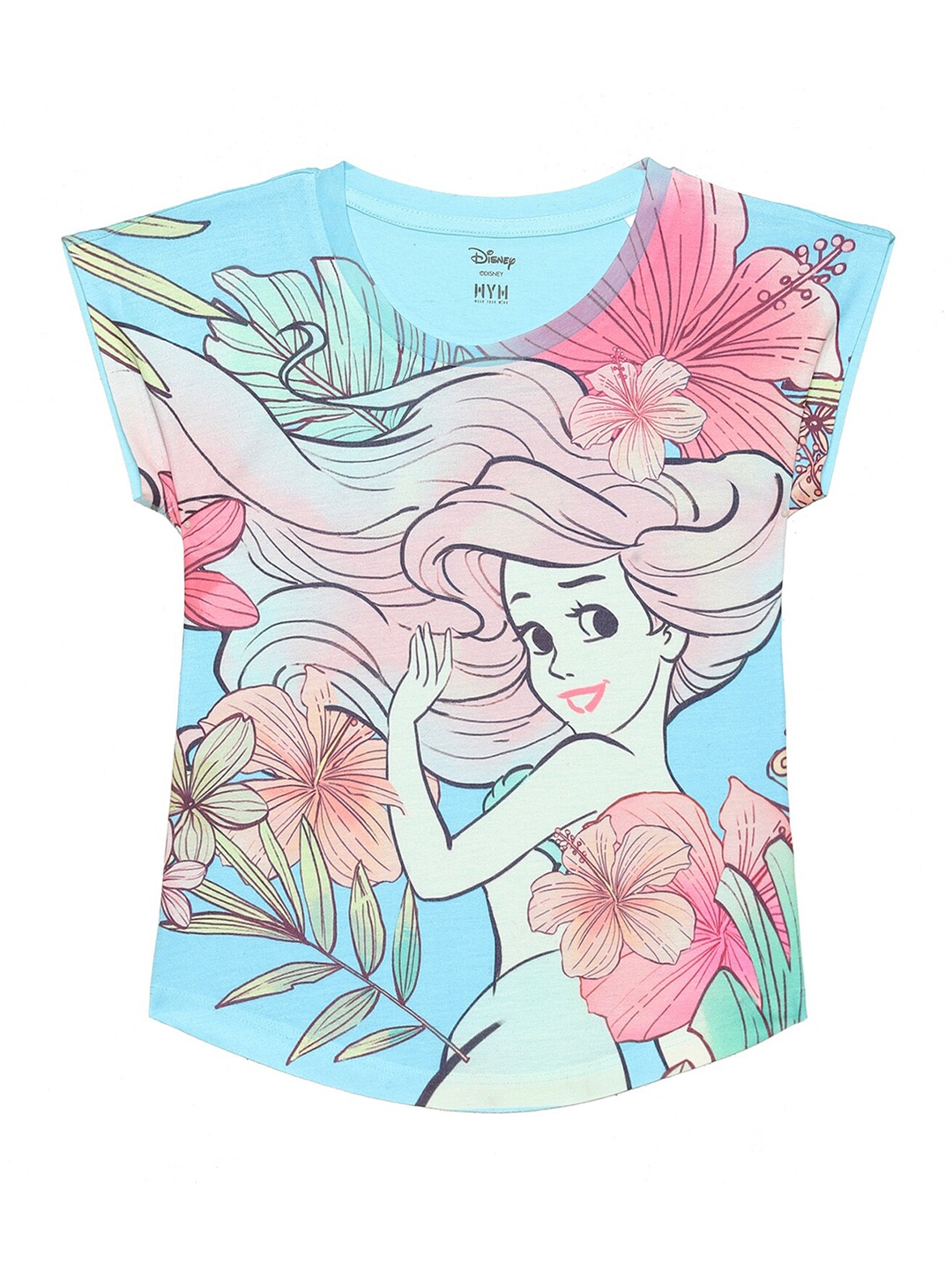 

Wear Your Mind Girls Frozen Printed T-shirt, Blue