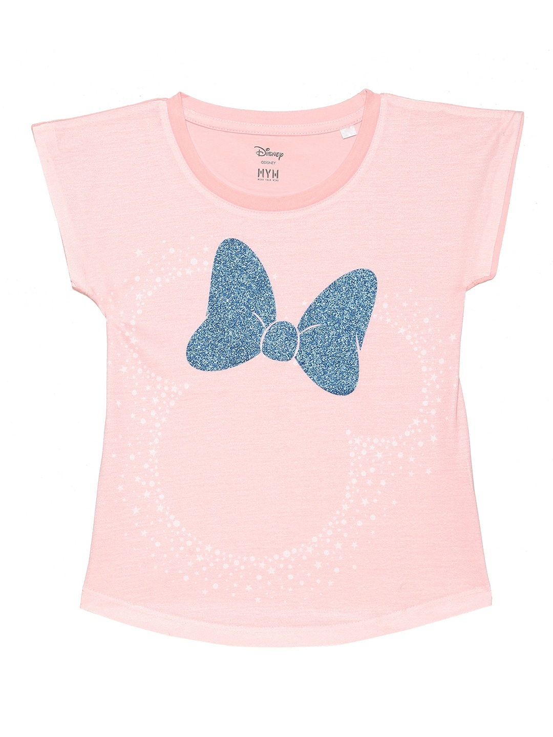 

Wear Your Mind Girls Minnie Mouse Printed T-shirt, Pink