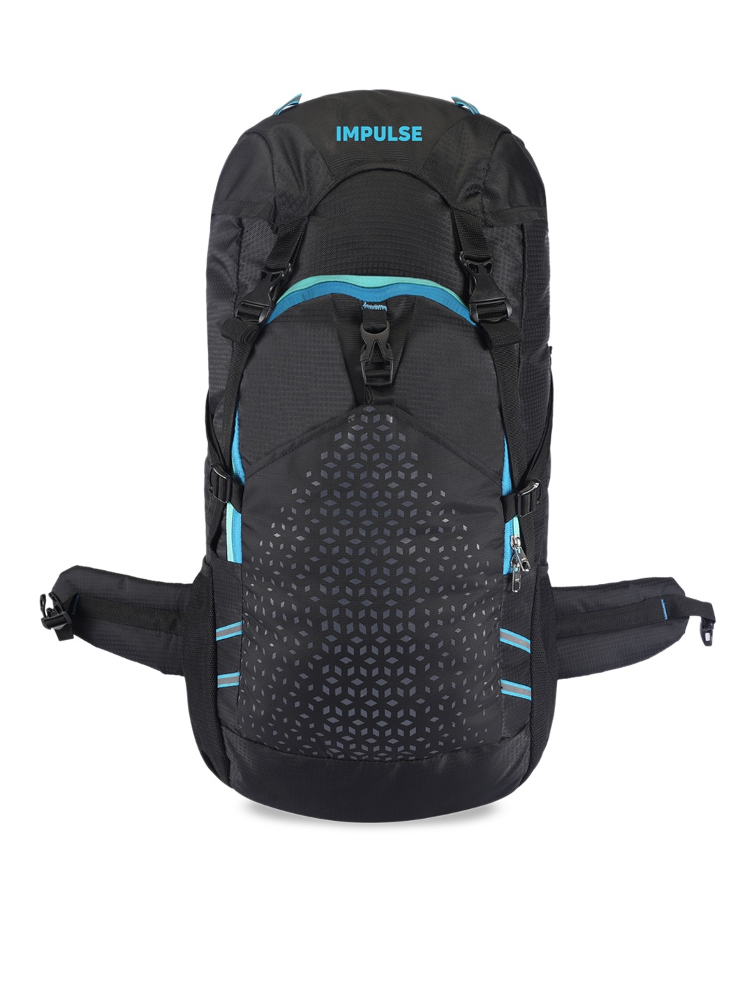 

Impulse Wazka Self Design Rucksack, Black