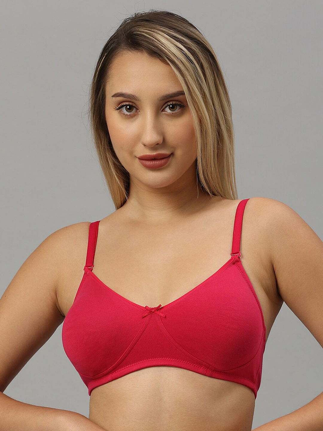 

Smarty Pants Non-Wired Non-Padded All Day Comfort Anti-Odour Medium Coverage Everyday Bra, Pink