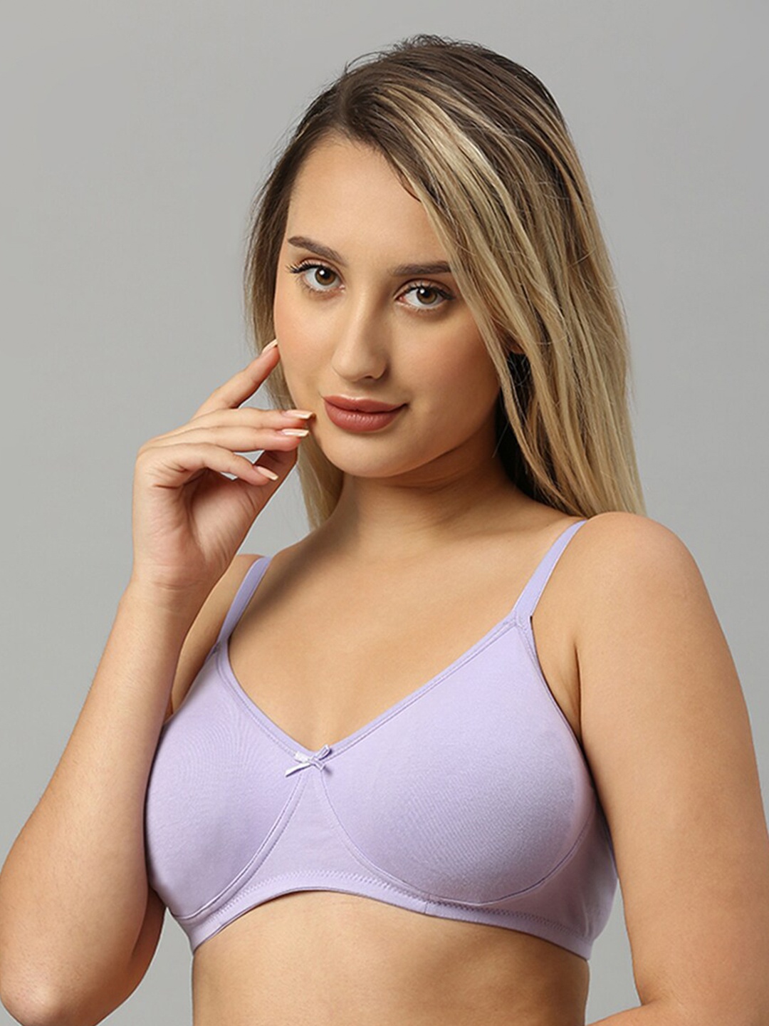 

Smarty Pants Non Padded Anti Odour Medium Coverage Everyday Cotton Bra, Purple