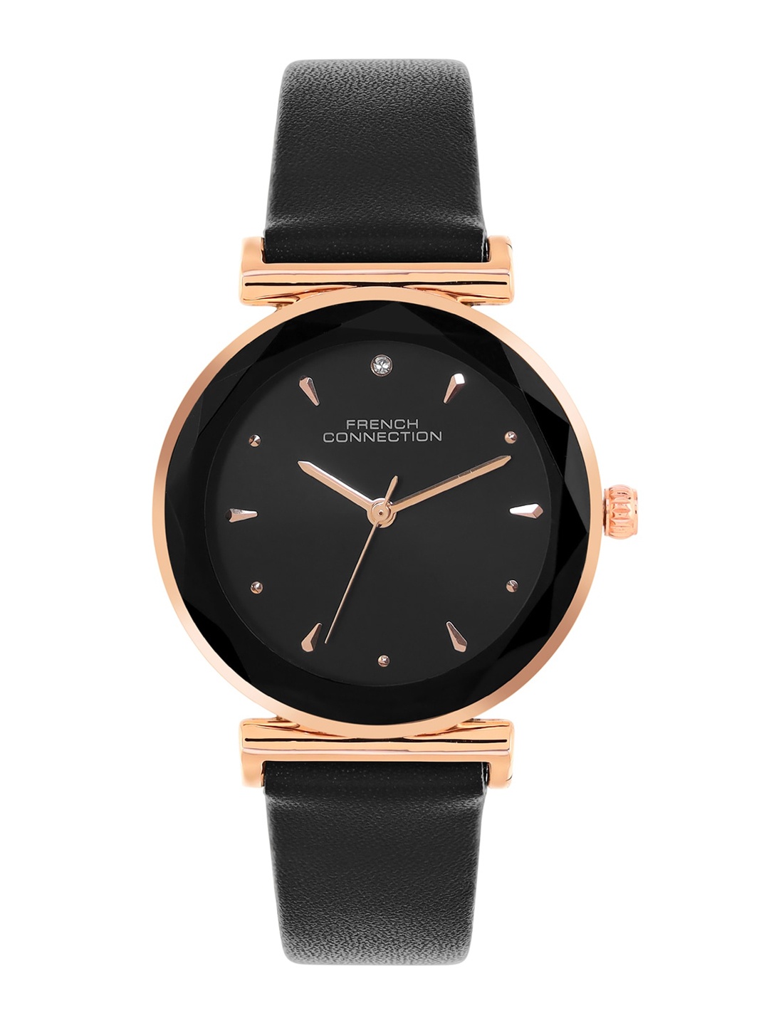 

French Connection Women Dial & Leather Straps Analogue Watch, Black