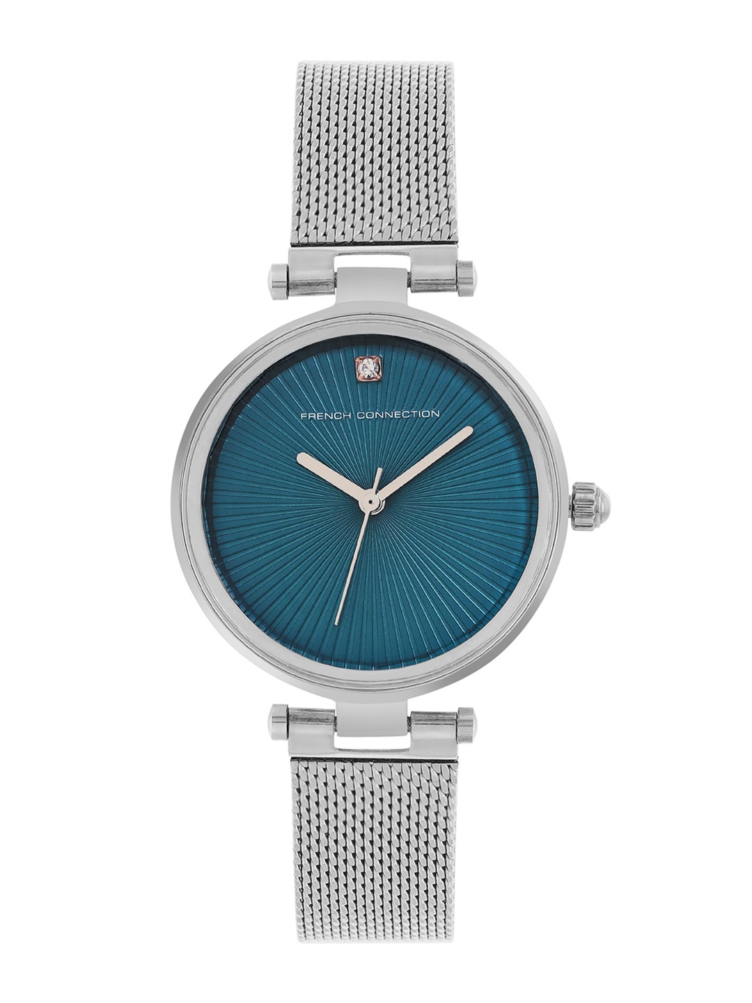 

French Connection Women Stainless Steel Water Resistance Round Analogue Watch FCN00070A, Teal