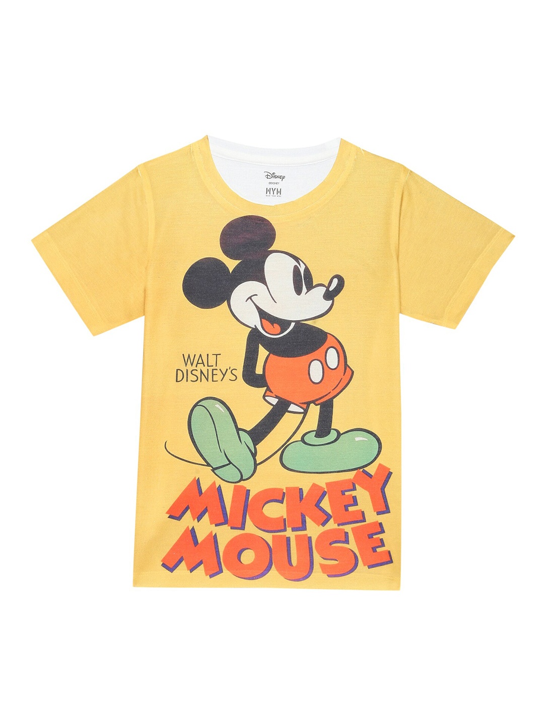 

Wear Your Mind Boys Mickey Mouse Printed T-shirt, Yellow