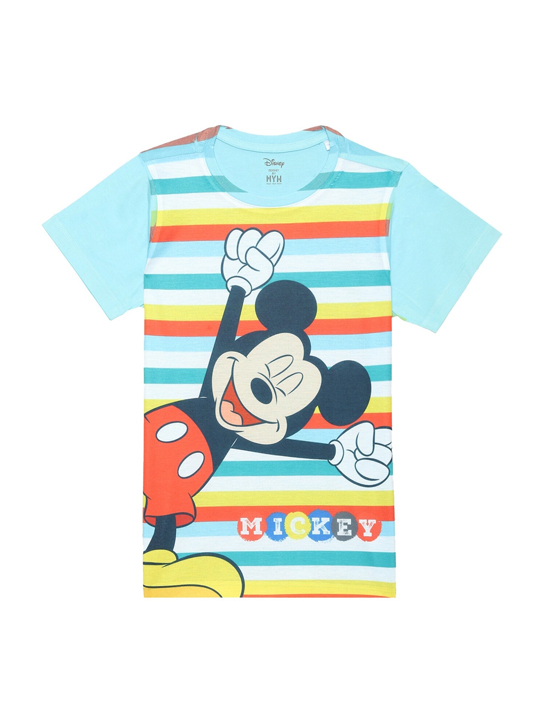 

Wear Your Mind Boys Mickey Mouse Printed T-shirt, Blue