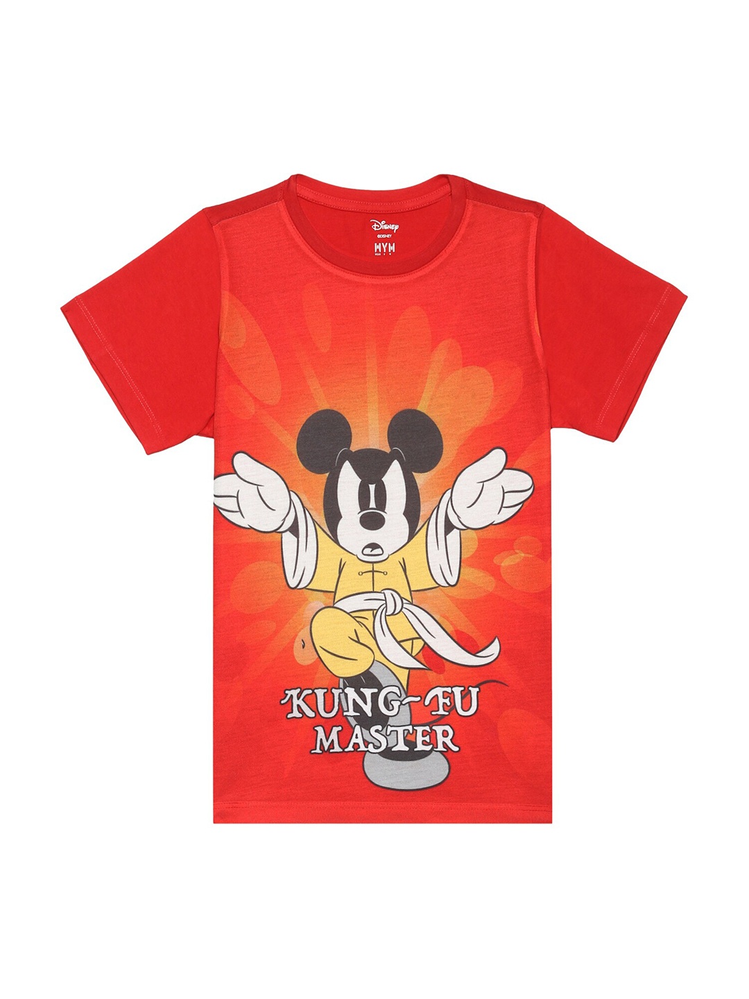 

Wear Your Mind Boys Mickey Mouse Printed T-shirt, Red