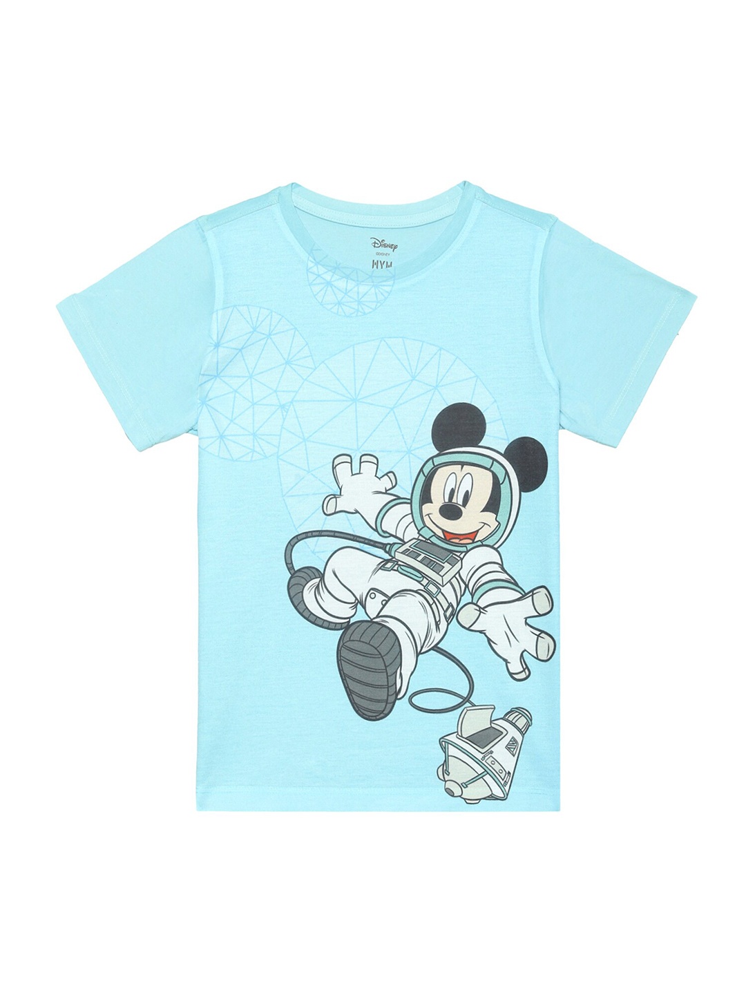 

Wear Your Mind Boys Mickey Mouse Printed Casual T-shirt, Blue