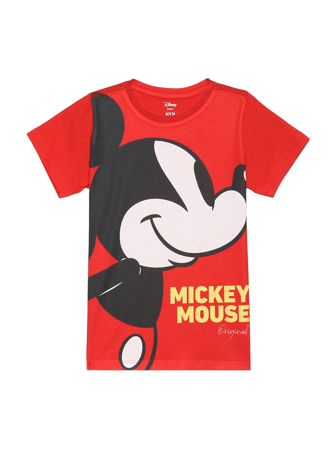

Wear Your Mind Boys Mickey Mouse Printed Round Neck T-shirt, Red