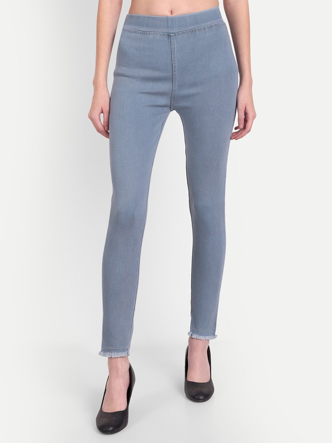 

BAESD Women Denim Jeggings, Blue