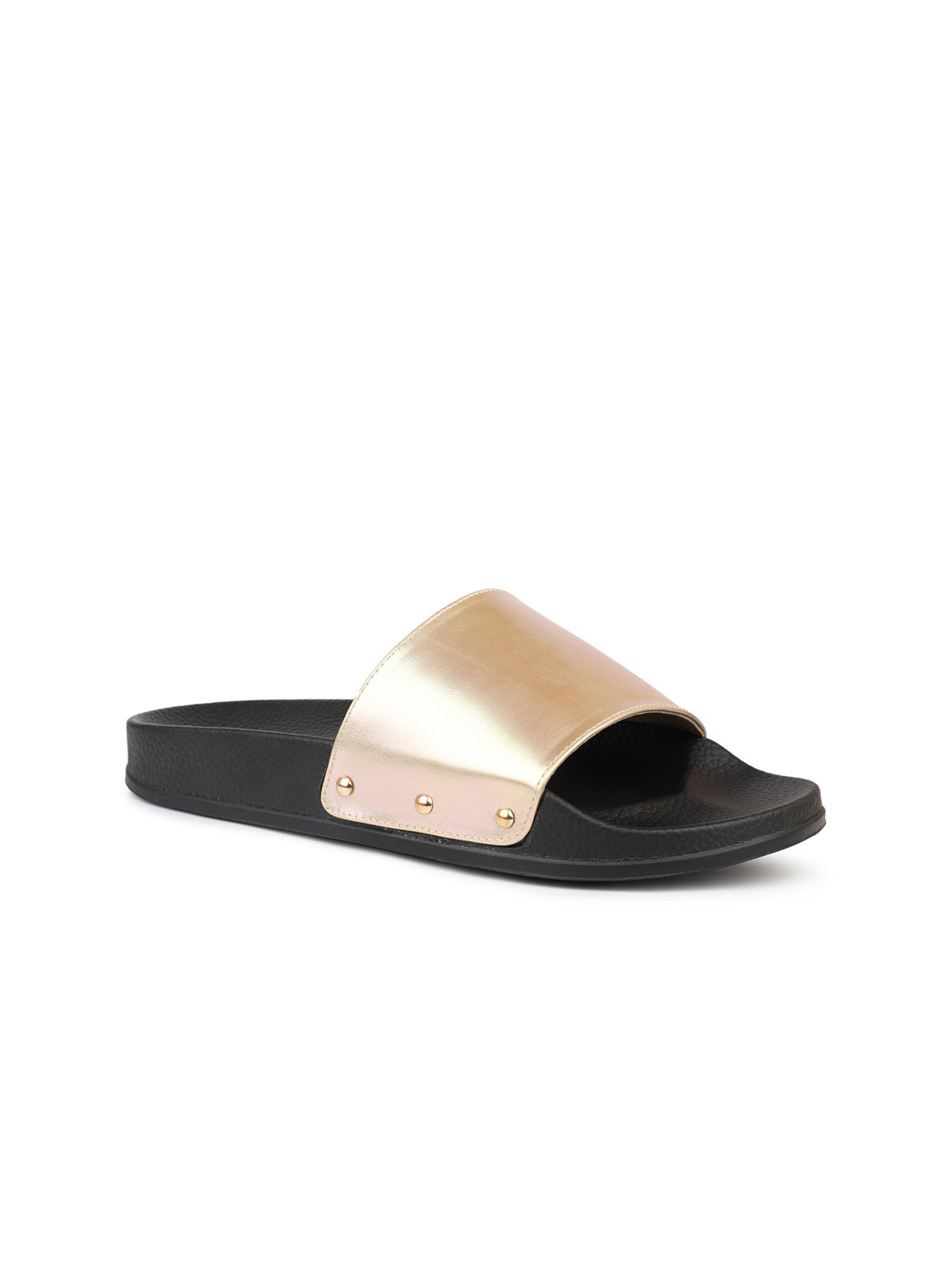 

Inc 5 Women No Back Strap Open Toe Flats, Gold
