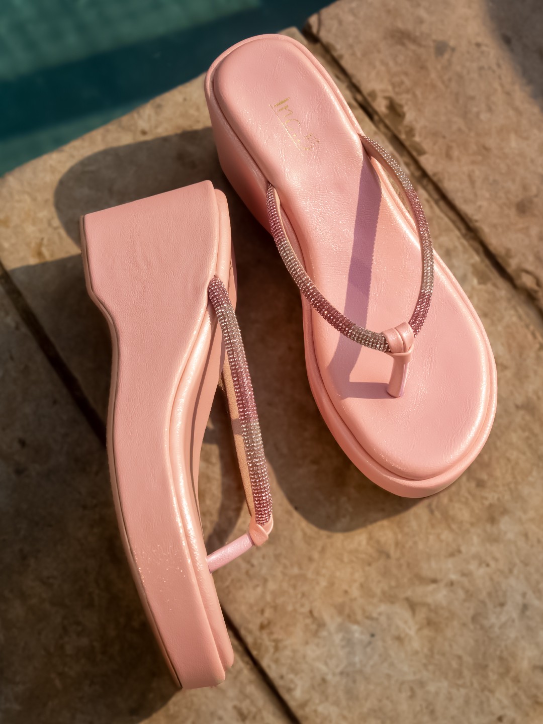 

Inc 5 Embellished Platform Heels, Pink